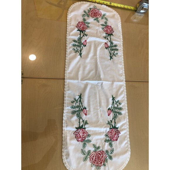 LOT of 6 Hand Embroidered Table Runners - Picture 10 of 16